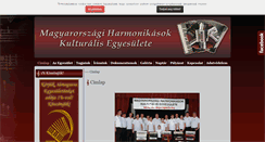 Desktop Screenshot of harmonikainfo.hu